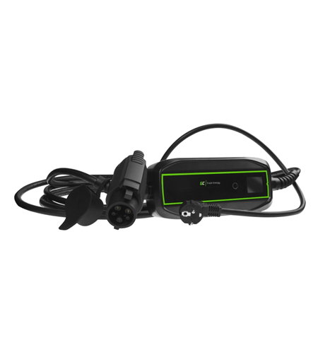 Green Cell EV17, GC EV PowerCable 3.6kW Schuko - Type 1 mobile charger for charging electric cars and Plug-In hybrids, 10/16 A, 