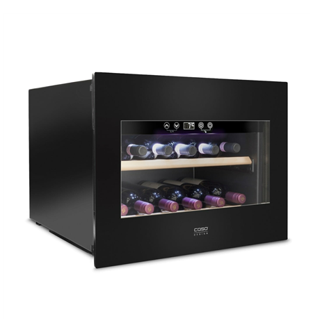 Caso Wine Cooler WineDeluxe E 18 Energy efficiency class G, Built-in, Bottles capacity Up to 18 bottles, Cooling type Compressor