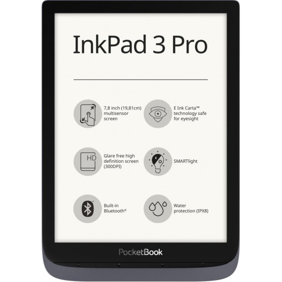 E-Reader|POCKETBOOK|InkPad 3 Pro|7.8 |1872x1404|Grey|PB740-2-J-WW