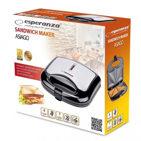 Esperanza EKT011 Sandwich toaster 1000W Black