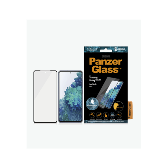 PanzerGlass Samsung, Galaxy S20 FE CF, Glass, Black, Clear Screen Protector