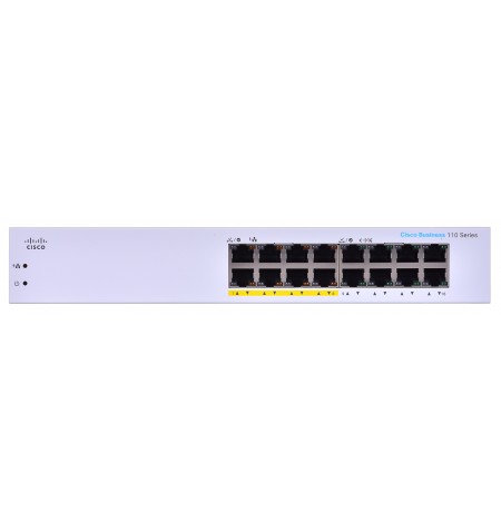 Cisco CBS110 Ne-valdomas L2 Gigabit Ethernet (10/100/1000) Maitinimas per Eternetą (PoE) 1U Pilka