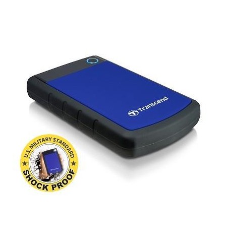 External HDD|TRANSCEND|StoreJet|1TB|USB 3.0|Colour Blue|TS1TSJ25H3B