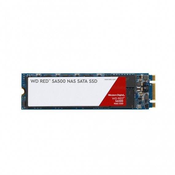 SSD|WESTERN DIGITAL|Red|500GB|M.2|SATA 3.0|Write speed 530 MBytes/sec|Read speed 560 MBytes/sec|2.38mm|TBW 350 TB|MTBF 2000000 h