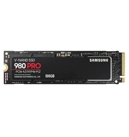 SSD|SAMSUNG|980 Pro|500GB|M.2|NVMe|Write speed 5000 MBytes/sec|Read speed 6900 MBytes/sec|2.38mm|MTBF 1500000 hours|MZ-V8P500BW