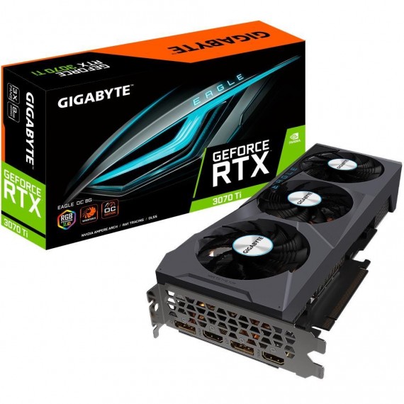 Graphics Card|GIGABYTE|NVIDIA GeForce RTX 3070 Ti|8 GB|256 bit|PCIE 4.0 16x|GDDR6X|Memory 19000 MHz|GPU 1800 MHz|2xHDMI|2xDispla
