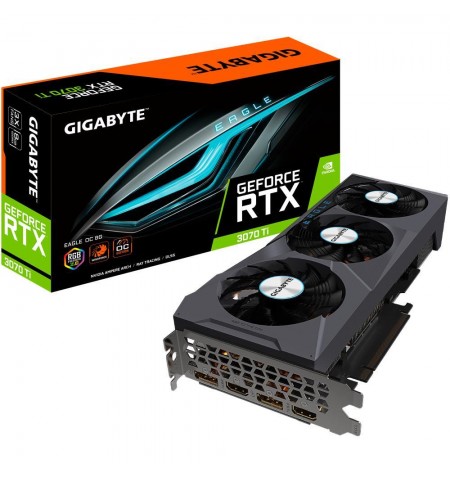 Graphics Card|GIGABYTE|NVIDIA GeForce RTX 3070 Ti|8 GB|256 bit|PCIE 4.0 16x|GDDR6X|Memory 19000 MHz|GPU 1800 MHz|2xHDMI|2xDispla