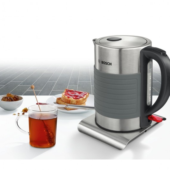 Bosch TWK7S05 electric kettle 1.7 L Black,Grey 2200 W