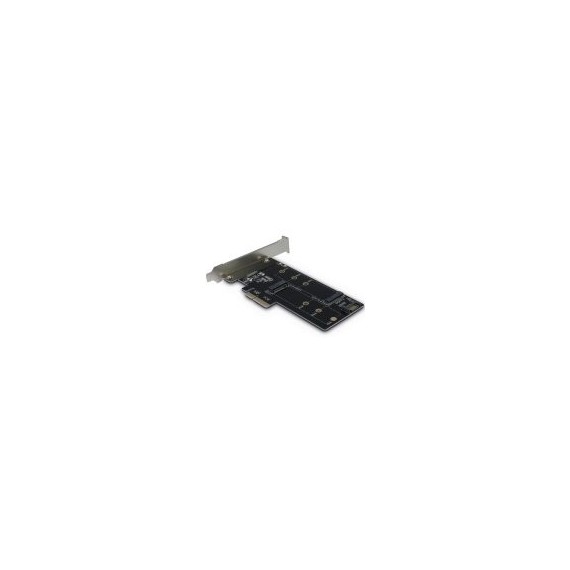 INTER-TECH PCIe Adapter for M.2 (1x M.2 S-ATA to S-ATA 7pin (powered by PCIe) + 1x M.2 PCIe x4 v3.0)