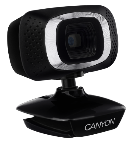 CANYON C3 720P HD webcam with USB2.0. connector, 360° rotary view scope, 1.0Mega pixels, Resolution 1280 720, viewing angle 60°,