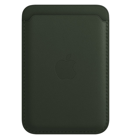 iPhone Leather Wallet with MagSafe - Sequoia Green, Model A2688