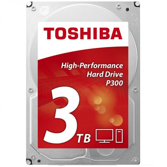 HDD desktop Toshiba P300 (3.5  3TB, 7200RPM, 64MB, NCQ, AF, SATAIII), bulk