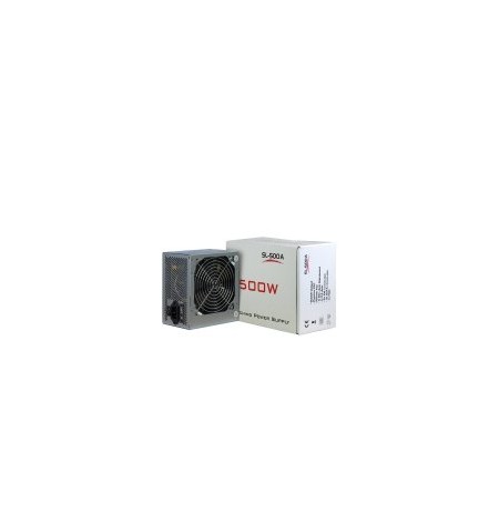 Power Supply INTER-TECH IT-SL500 AC 230V, 50/60Hz, DC 3.3/5/±12V, 500W, Retail, Passive PFC, 1x120