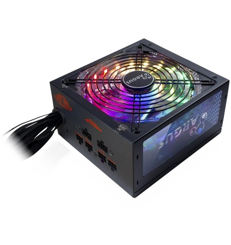 Power Supply INTER-TECH Argus RGB 750W CM, 80PLUS Gold, 140mm fan with 21 ultra bright LEDs,Switchable illumination, Acrylic gla