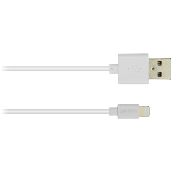 CANYON MFI-1 CNS-MFICAB01W Ultra-compact MFI Cable, certified by Apple, 1M length, 2.8mm , White color