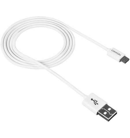 CANYON UM-1 Micro USB cable, 1M, White, 15 8.2 1000mm, 0.018kg