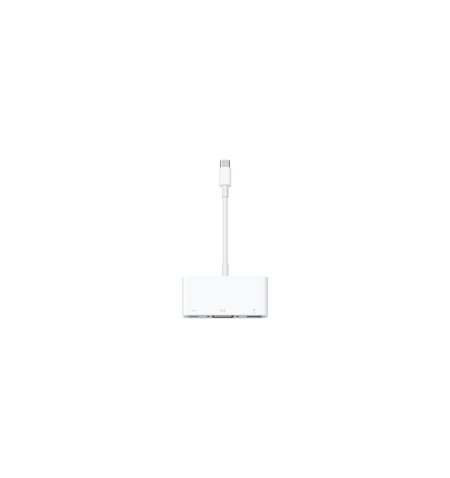 Apple ORIGINAL USB-C VGA Multiport Adapter (VGA, USB A 3.0, UBS-C  macOS Mojave 10.14.6 or later  iOS 12.4 or later)