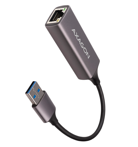 AXAGON ADE-TR Type-A USB3.2 Gen 1 - Gigabit Ethernet 10/100/1000 Adapter, metal, titan grey