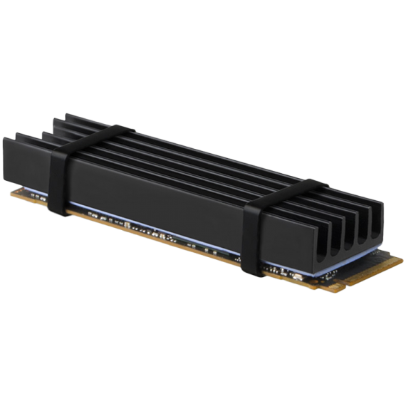 AXAGON CLR-M2L10 passive - M.2 SSD, 80mm SSD, ALU body, silicone thermal pads, height 10mm