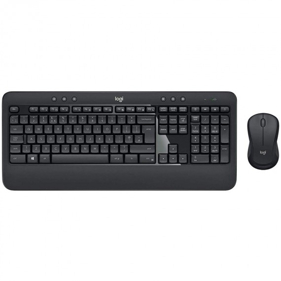 LOGITECH MK540 ADVANCED Wireless Keyboard and Mouse Combo - PAN - 2.4GHZ - NORDIC
