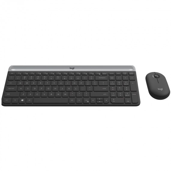 LOGITECH Slim Wireless Keyboard and Mouse Combo MK470 - OFFWHITE - PAN - 2.4GHZ - NORDIC