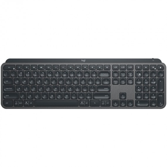 LOGITECH MX Keys for Mac Advanced Wireless Illuminated Keyboard - SPACE GREY - US INT'L - 2.4GHZ/BT - EMEA