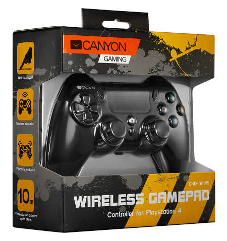 CANYON GP-W5 Wireless Gamepad With Touchpad For PS4