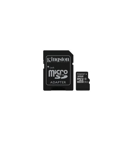 Kingston 32GB microSDHC Canvas Select Plus 100R A1 C10 Card + ADP EAN: 740617298680