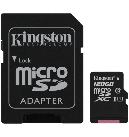 Kingston 128GB microSDXC Canvas Select Plus 100R A1 C10 Card + ADP EAN: 740617298703