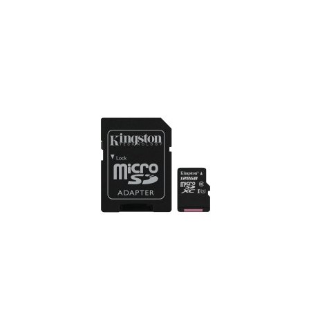Kingston 128GB microSDXC Canvas Select Plus 100R A1 C10 Card + ADP EAN: 740617298703