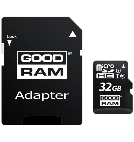 GOODRAM 32GB MICRO CARD class 10 UHS I + adapter
