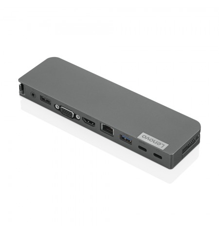 Lenovo USB-C Mini Dock Vielinis USB 3.2 Gen 1 (3.1 Gen 1) Type-C Pilka