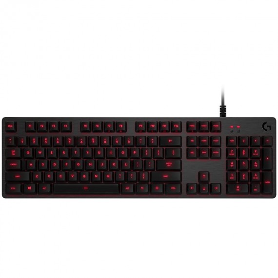 LOGITECH G413 Mechanical Gaming Keyboard - CARBON - PAN - USB - NORDIC - RED LED