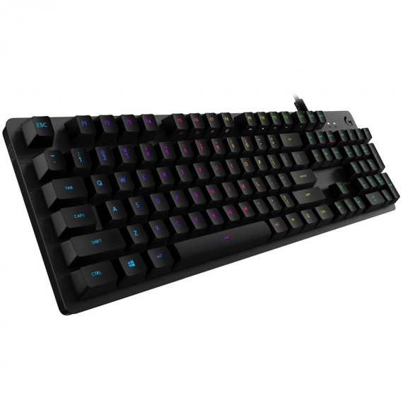 LOGITECH G512 Carbon RGB Mechanical Gaming Keyboard, GX Blue (Clicky) - CARBON - PAN - USB  - NORDIC - G512 CLICKY