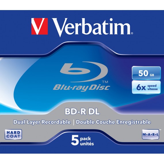 Verbatim 43748 neįrašytas „Blu-Ray“ diskas BD-R 50 GB 5 vnt