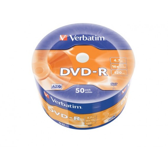 Verbatim 43788 neįrašytas DVD diskas 4,7 GB DVD-R 50 vnt