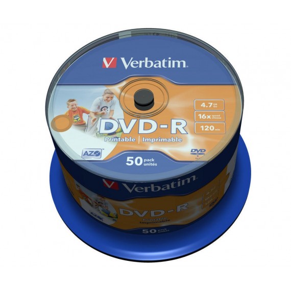 Verbatim 43533 neįrašytas DVD diskas 4,7 GB DVD-R 50 vnt
