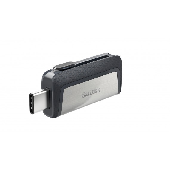 Sandisk Ultra Dual Drive USB Type-C USB atmintukas 32 GB USB Type-A / USB Type-C 3.2 Gen 1 (3.1 Gen 1) Juoda, Sidabras