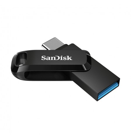 SanDisk Ultra Dual Drive Go USB atmintukas 64 GB USB Type-A / USB Type-C 3.2 Gen 1 (3.1 Gen 1) Juoda