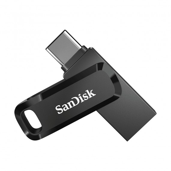 SanDisk Ultra Dual Drive USB atmintukas 128 GB USB Type-A / USB Type-C 3.2 Gen 1 (3.1 Gen 1) Juoda, Sidabras