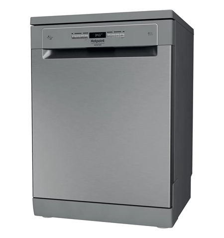 Hotpoint Dishwasher HFO 3T241 WFG X Free standing, Width 60 cm, Number of place settings 14, Energy efficiency class C, Display,