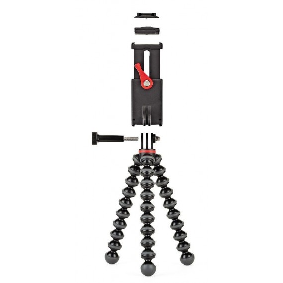 Joby GripTight Action Kit trikojis Vaizdo kamera 3 kojos Juoda, Raudona