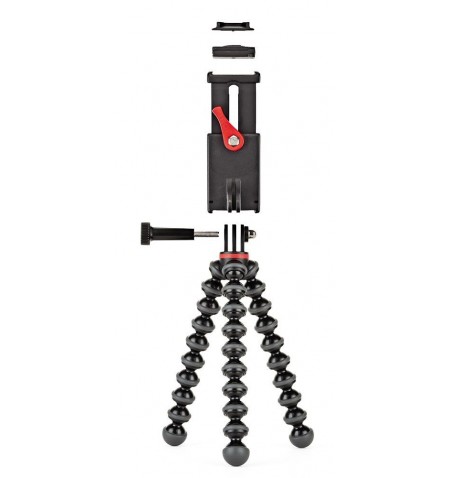 Joby GripTight Action Kit trikojis Vaizdo kamera 3 kojos Juoda, Raudona
