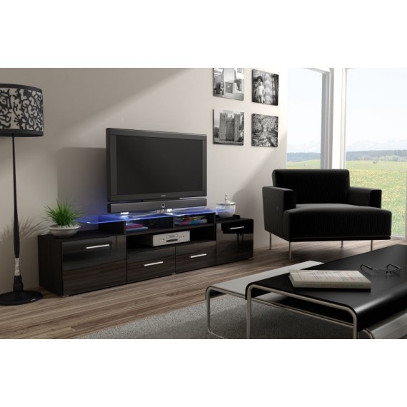 Cama EVORA WE/CZ TV stovas / baldas garso ir vaizdo aparatūrai 2 stalčiai