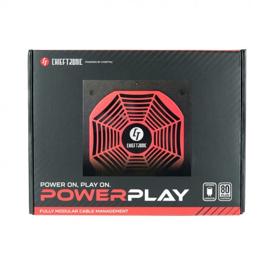 Chieftec PowerPlay maitinimo blokas 850 W 20+4 pin ATX PS/2 Juoda, Raudona