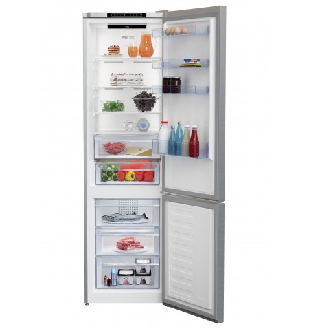 Beko RCNA406I40XBN fridge-freezer Freestanding 362 L E Stainless steel