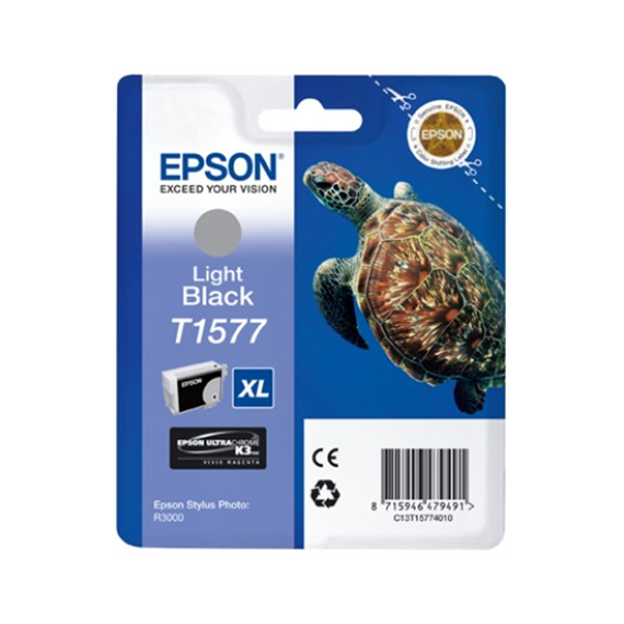 Epson T1577 Ink Cartridge, Black