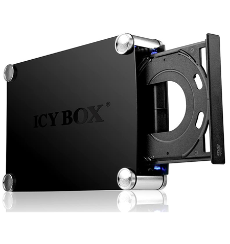 Raidsonic ICY BOX IB-550StU3S External enclosure for 5.25  SATA Blu-Ray/CD/DVD Drives and 3.5  HDDs USB 3.0