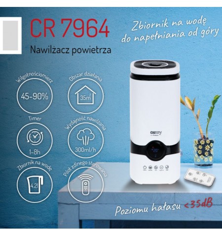 Camry CR 7964 air humidifier 4.2L 25 W White