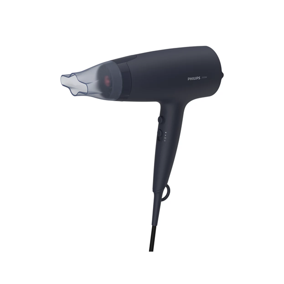 Philips Hair Dryer BHD360/20 2100 W, Number of temperature settings 6, Ionic function, Diffuser nozzle, Black/Blue